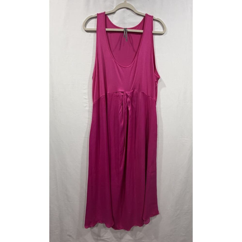 Anthropologie Women's Pink Sleeveless Maxi Dress Sz 2XL Preppy